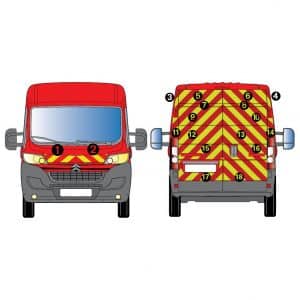 Kit J-R AVT+ARR TOTAL - CITROËN Jumper H2 Tôlé (2014-)