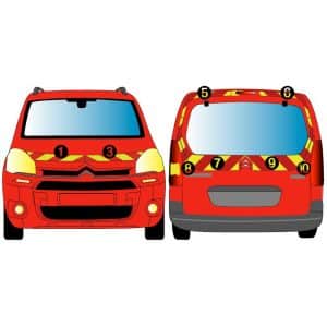 Kit J-R AVT+ARR PARTIEL - CITROËN Berlingo Hayon vitré (2013-2017)