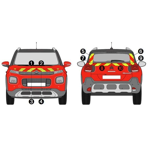Kit J-R AVT+ARR PARTIEL - CITROËN C3 AirCross (2018-)