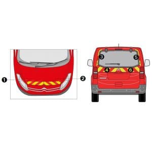 Kit J-R AVT+ARR PARTIEL - CITROËN Jumpy KO à Hayon (2016-)
