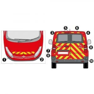 Kit J-R AVT+ARR TOTAL - CITROËN Jumpy KO 2 Portes vitrées (2016-)