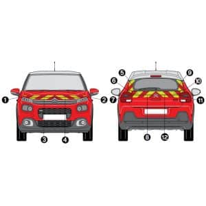 Kit J-R AVT+ARR PARTIEL - CITROËN C3 (2017-)
