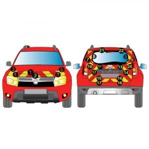 Kit Jaune-Rouge Total - DACIA Duster (2010-2017)