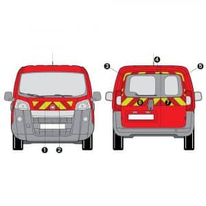 Kit J-R AVT+ARR PARTIEL - FIAT Fiorino 2P (2007-2017)