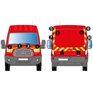 Kit Jaune-Rouge Partiel - FORD Transit H2 (2014)