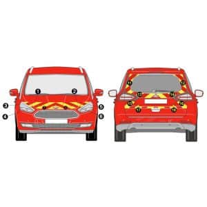 Kit J-R AVT+ARR PARTIEL - FORD Galaxy (2016-)