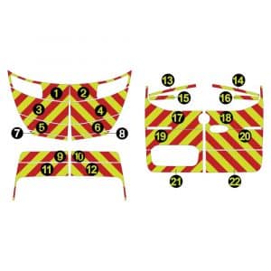 Alternative view of Kit Jaune-Rouge AVT TOTAL + ARR TOTAL – MERCEDES Sprinter H2 (2018)