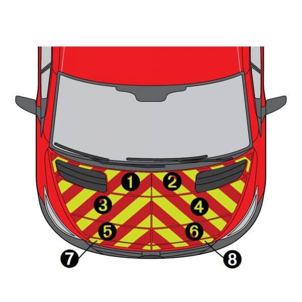 Kit Jaune-Rouge AVT TOTAL + ARR TOTAL – MERCEDES Sprinter H2 (2018) – Image 3