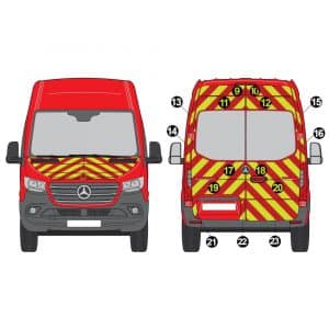 Kit Jaune-Rouge AVT TOTAL+ARR TOTAL – MERCEDES Sprinter Pro H2 (2018)
