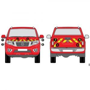 Kit J-R AVT+ARR PARTIEL - NISSAN Navara Pick-Up (2015-)
