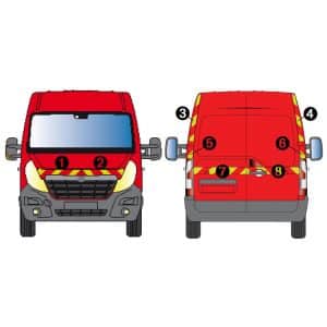Kit J-R AVT+ARR PARTIEL - OPEL Movano H2 (2010-)