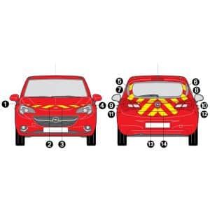 Kit J-R AVT+ARR PARTIEL - OPEL Corsa (2014-2019)
