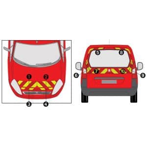 Kit J-R AVT+ARR PARTIEL - PEUGEOT Partner Hayon (2015-)
