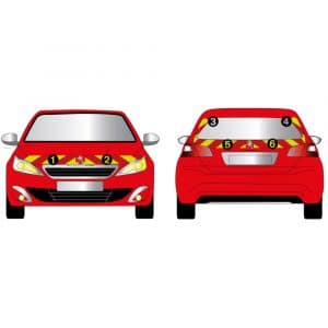 Kit Jaune-Rouge Partiel - PEUGEOT 308 (2014-2017)