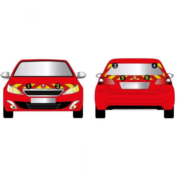 Kit Jaune-Rouge Partiel - PEUGEOT 308 (2014-2017)