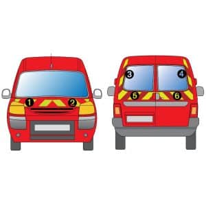 Kit J-R AVT+ARR PARTIEL - PEUGEOT Partner 2P Vitré (2003-2007)