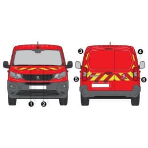 Kit Jaune-Rouge Partiel – PEUGEOT Partner (2018)