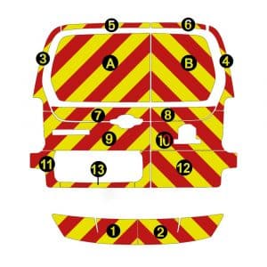 Alternative view of Kit Jaune-Rouge AVT+ARR TOTAL – PEUGEOT Partner Tôlé (2018)