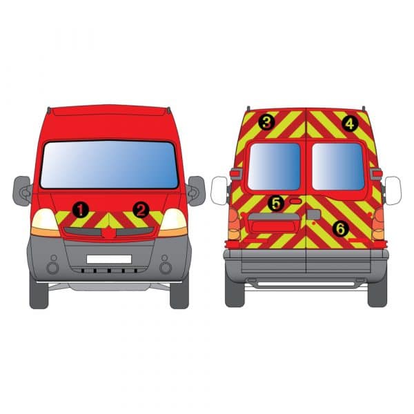 Kit Jaune-Rouge Total - RENAULT Master H2 Vitré (2003-2009)