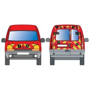 Kit J-R AVT+ARR TOTAL - RENAULT Kangoo 2P vitré (2003-2007)