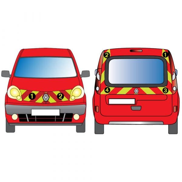Kit J-R AVT+ARR PARTIEL - RENAULT Kangoo Hayon (2008-2012)