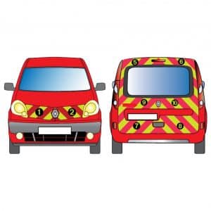 Kit J-R AVT+ARR TOTAL - RENAULT Kangoo Hayon vitré (2008-2012)