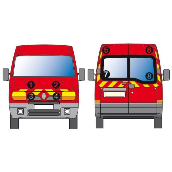 Kit J-R AVT+ARR PARTIEL - RENAULT Master H2 (1997-2003)