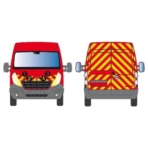 Kit J-R AVT+ARR TOTAL - RENAULT Master H2 vitré (2010-2014)