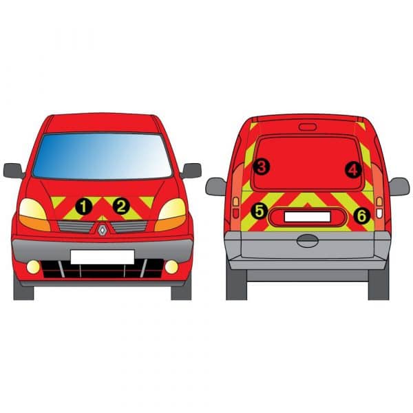 Kit J-R AVT+ARR PARTIEL - RENAULT Kangoo Hayon (2003-2007)