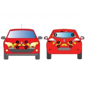 Kit J-R AVT+ARR PARTIEL - RENAULT Mégane 3 5 Portes (2008-2012)