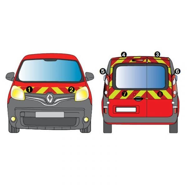 Kit Jaune-Rouge Partiel - RENAULT Kangoo 2P Vitré (2013-2021)