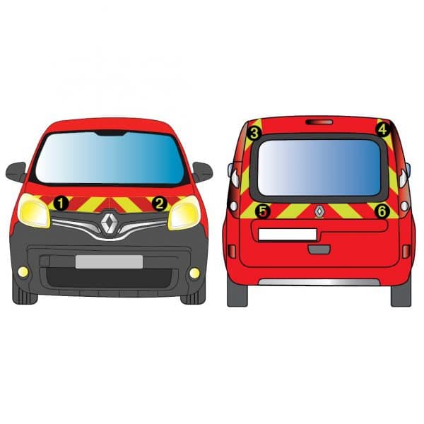 Kit J-R AVT+ARR PARTIEL - RENAULT Kangoo Hayon (2013-)