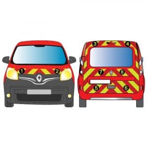 Kit Jaune-Rouge TOTAL - RENAULT Kangoo Hayon Vitré (2013-2021)