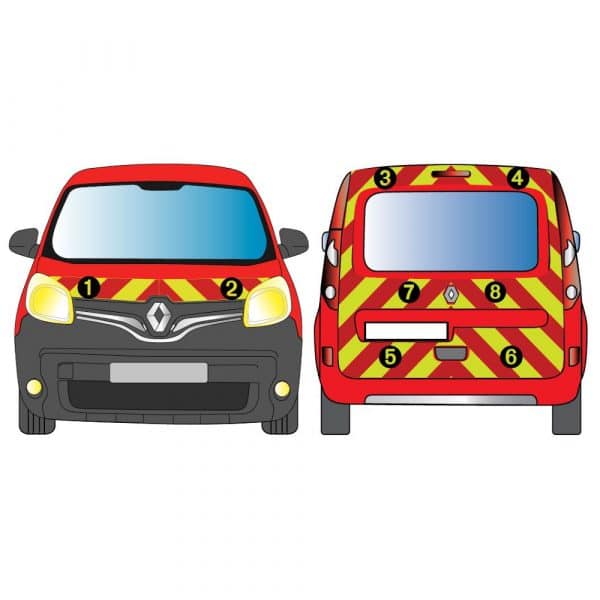 Kit Jaune-Rouge TOTAL - RENAULT Kangoo Hayon Vitré (2013-2021)