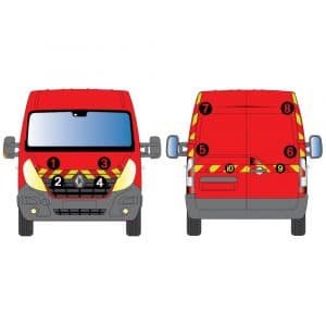 Kit Jaune-Rouge Partiel - RENAULT Master H2 Vitré (2014-2018)