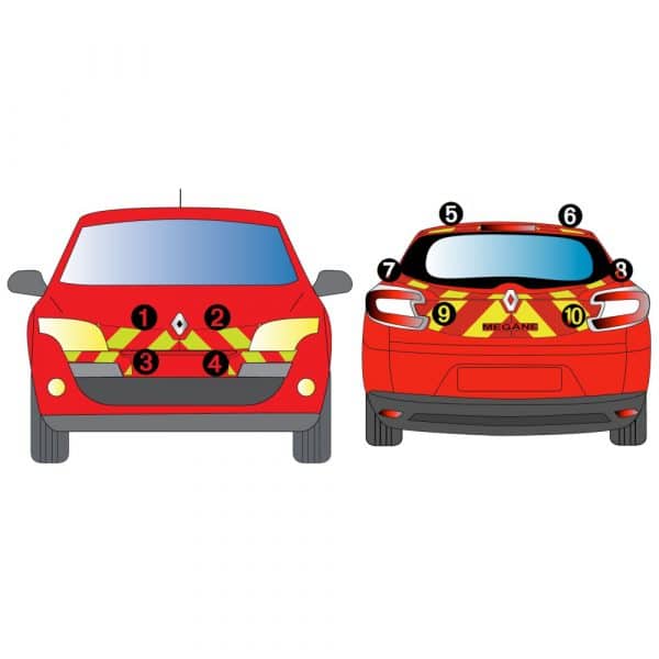 Kit J-R AVT+ARR TOTAL - RENAULT Mégane 3 Estate Phase 1 (2008-2012)