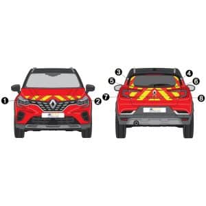 Kit J-R AVT+ARR PARTIEL - RENAULT Captur (2020-)
