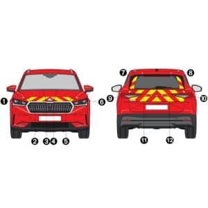 Kit Jaune-Rouge Partiel - SKODA Enyaq (2020)