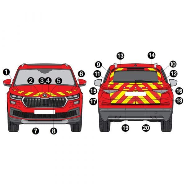 Kit J-R AVT+ARR TOTAL - SKODA Kodiaq (2021-)