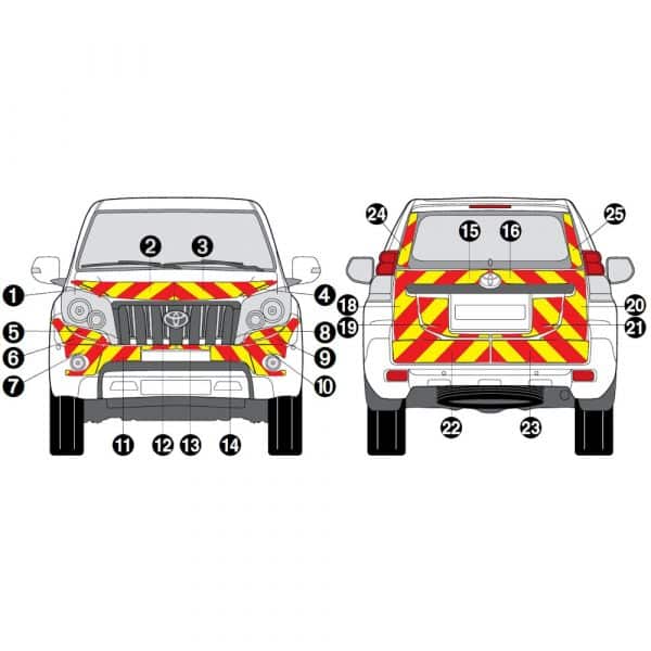 Kit J-R AVT+ARR TOTAL - TOYOTA Land Cruiser Prado (2012-2017)