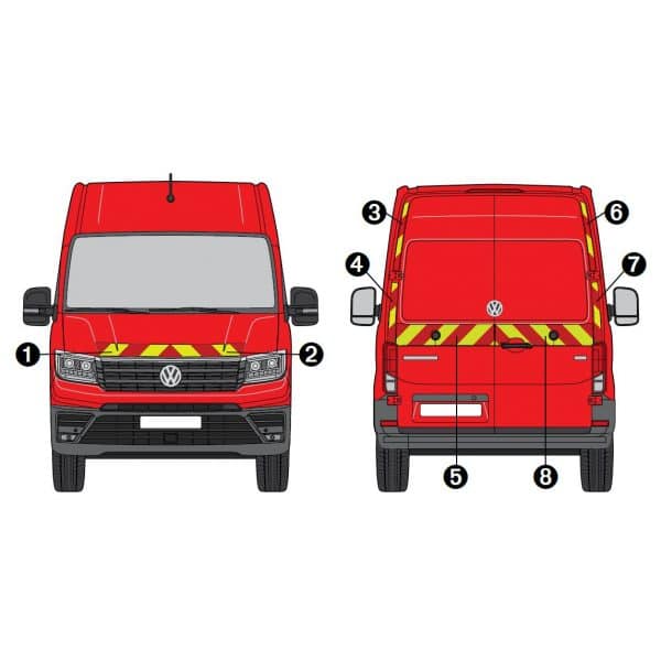 Kit J-R AVT+ARR PARTIEL - VW Crafter H2 (2016-)
