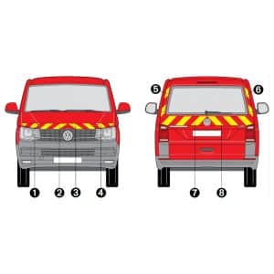 Kit J-R AVT+ARR PARTIEL - VW T6 à Hayon (2015-)