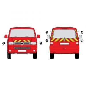 Kit J-R AVT+ARR PARTIEL - VW T5 à Hayon (2010-2014)