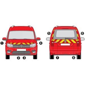 Kit J-R AVT+ARR PARTIEL - VW Caddy à Hayon (2015-)