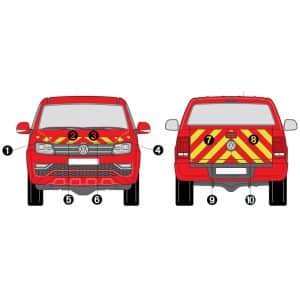 Kit Jaune-Rouge Total - VW Amarok (2017)