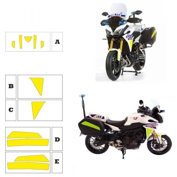 Kit Jaune Fluo Complet - YAMAHA MT 09 (2018)