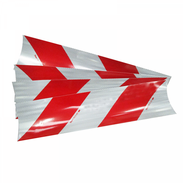 Kit Rouge-Blanc Classe A de 6 bandes pour Benne