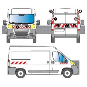Kit R-B CL. A AVT+ARR+LAT - CITROËN Jumper H2 Tôlé (2006-2013)