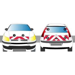 Kit Rouge-Blanc CL. A Standard - CITROËN C4 (2004-2010)