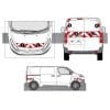 Kit Rouge-Blanc CL.A Standard - CITROËN Jumpy KO 2 Portes (2016-2023)
